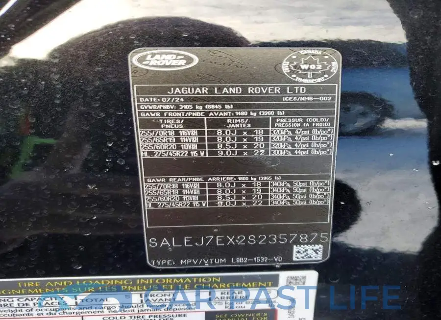 SALEJ7EX2S2357875# 14