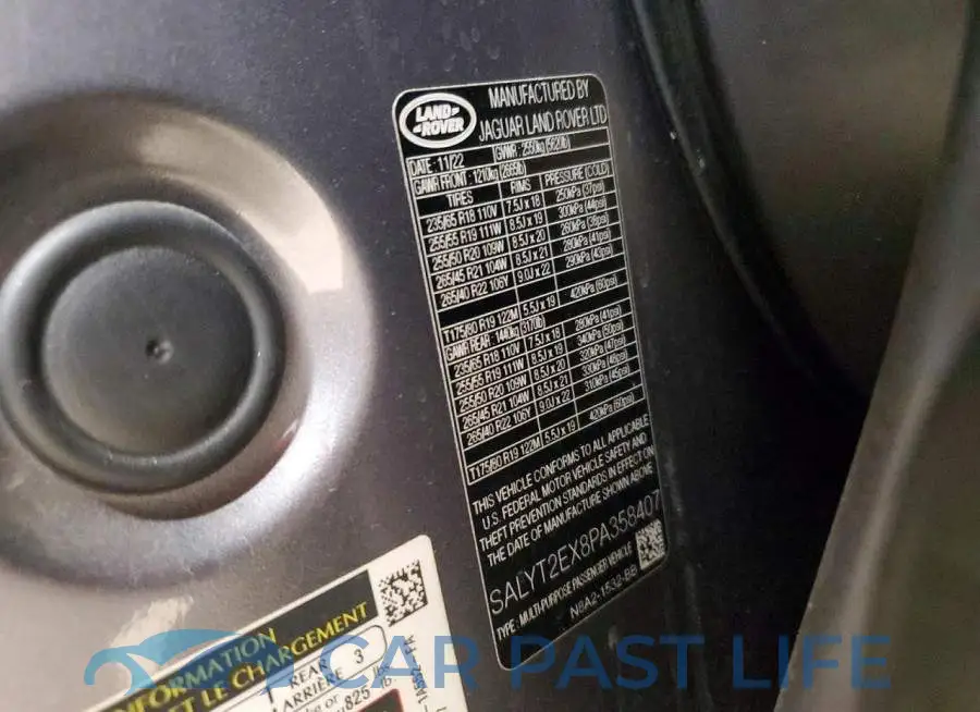 SALYT2EX8PA358407# 14