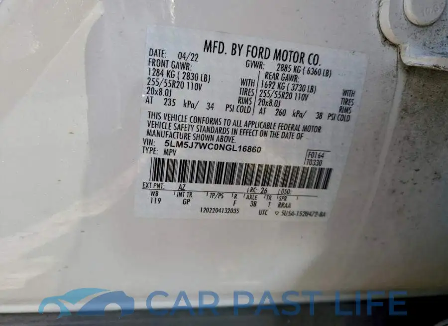5LM5J7WC0NGL16860# 14