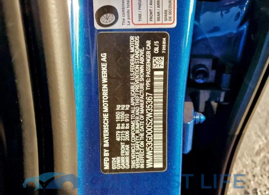 WMW53GD00S2W35367# 12