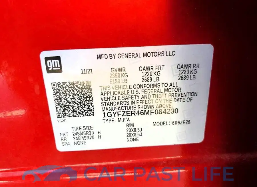 1GYFZER46MF084230# 13