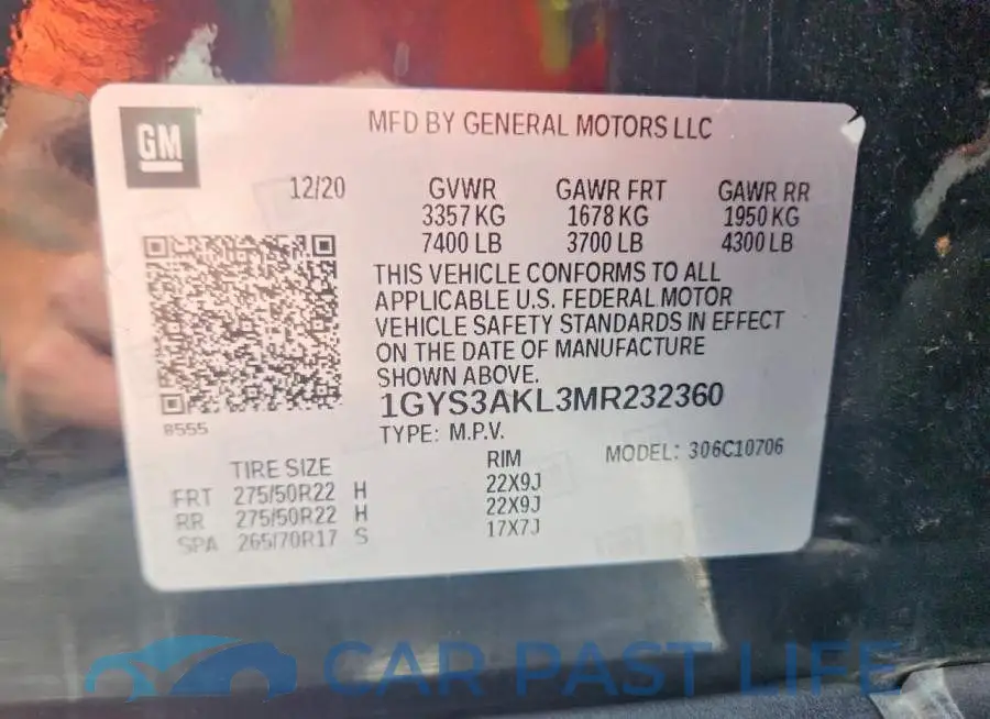 1GYS3AKL3MR232360# 13