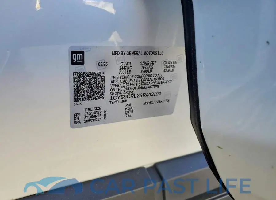 1GYS9CRL2SR403192# 13