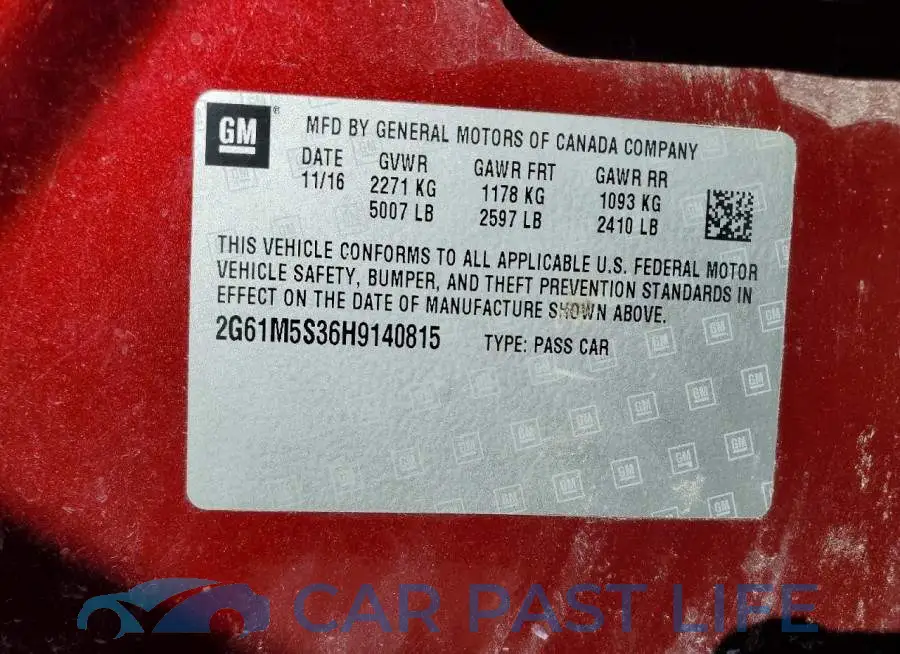 2G61M5S36H9140815# 12