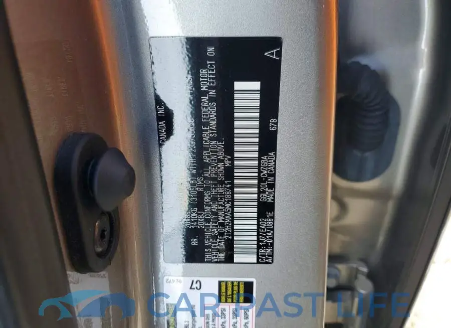 2T2HZMAA5MC188741# 13