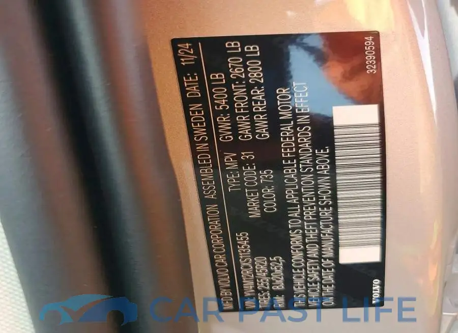 YV4M12RCXS1135455# 13