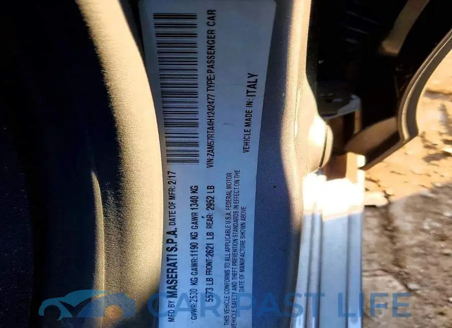 ZAM57RTA4H1242477# 12
