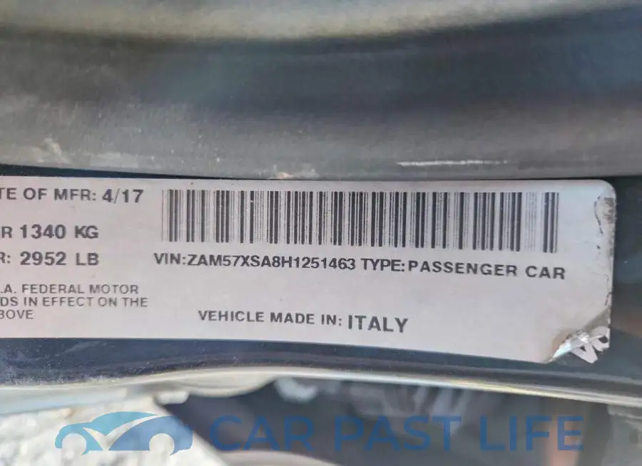 ZAM57XSA8H1251463# 12