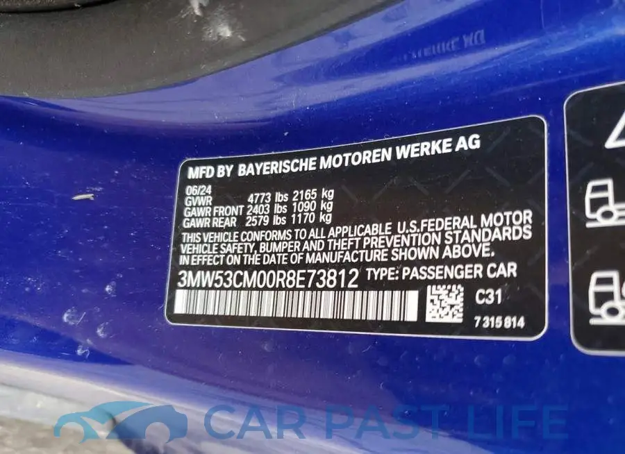 3MW53CM00R8E73812# 12