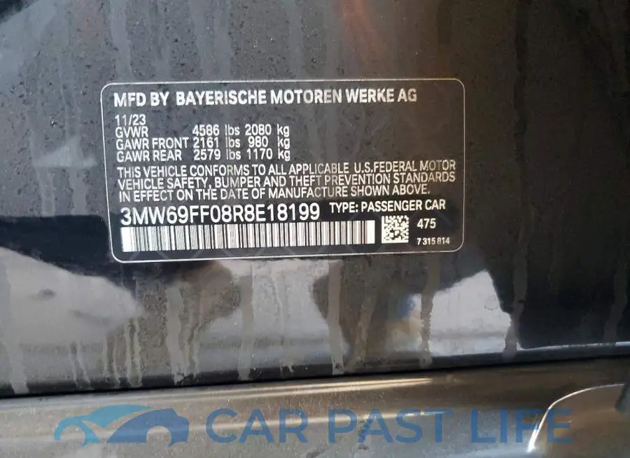 3MW69FF08R8E18199# 12