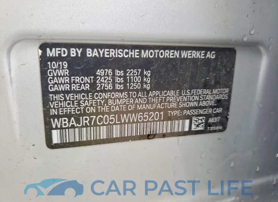 WBAJR7C05LWW65201# 12