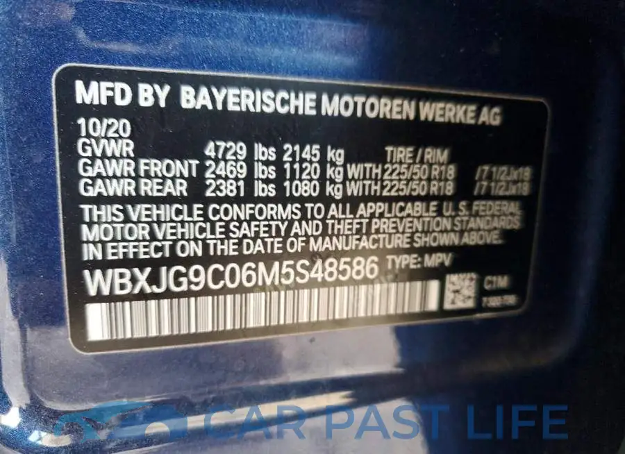 WBXJG9C06M5S48586# 13
