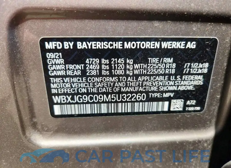 WBXJG9C09M5U32260# 14