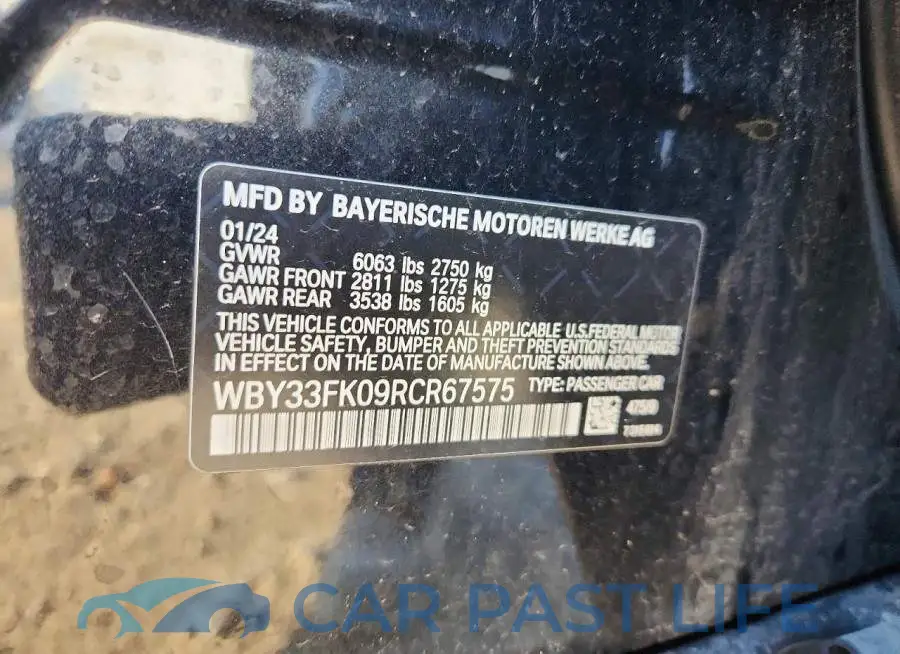 WBY33FK09RCR67575# 12