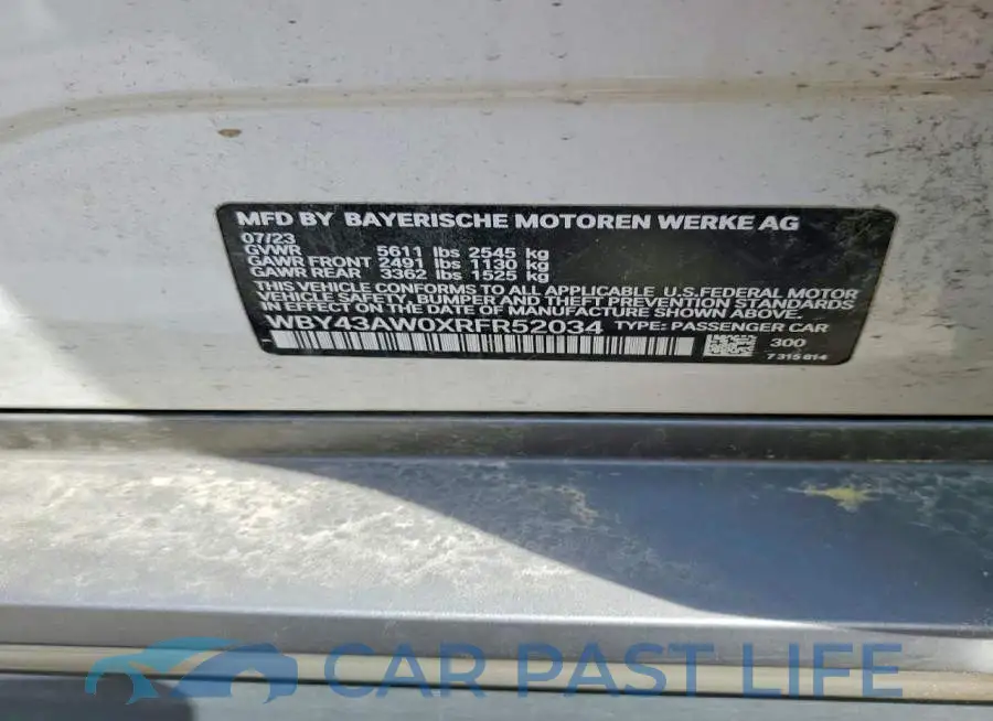 WBY43AW0XRFR52034# 12