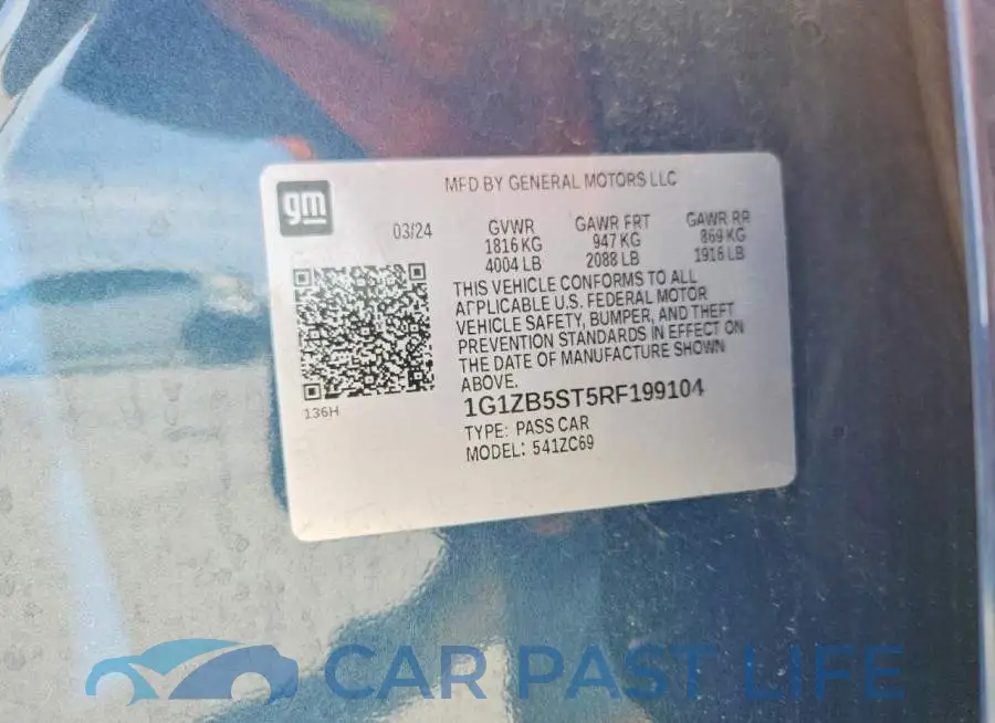 1G1ZB5ST5RF199104# 13