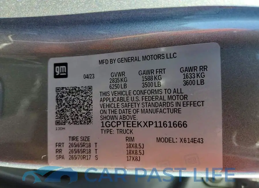1GCPTEEKXP1161666# 12