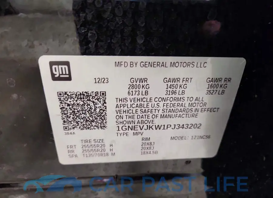 1GNEVJKW1PJ343202# 13