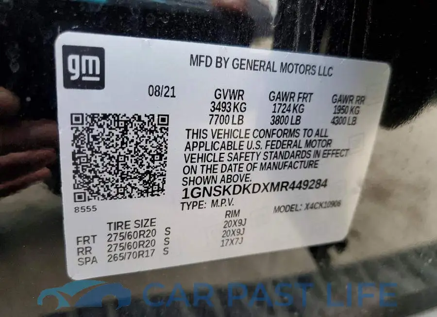 1GNSKDKDXMR449284# 13