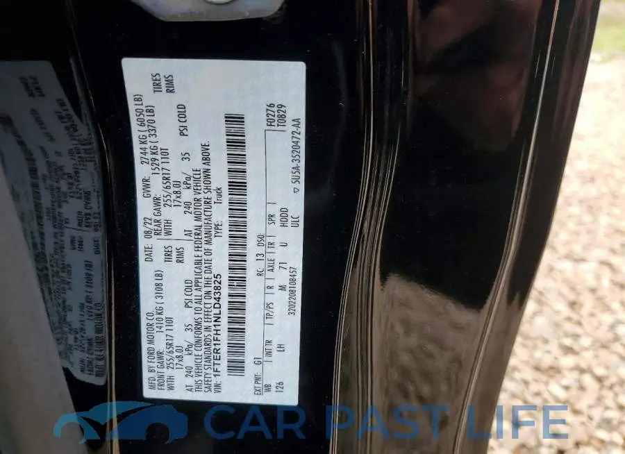 1FTER1FH1NLD43825# 12