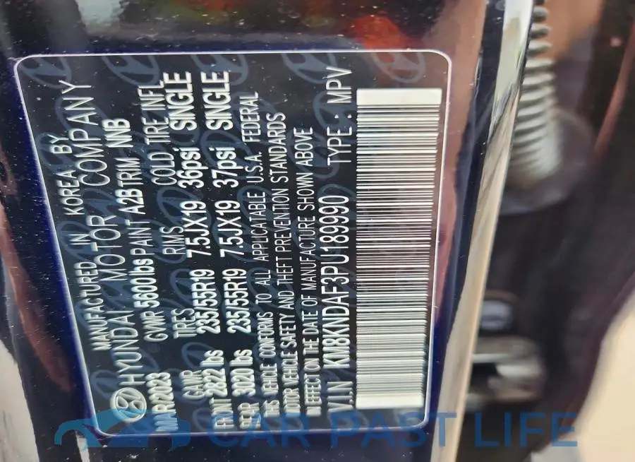 KM8KNDAF3PU189990# 14