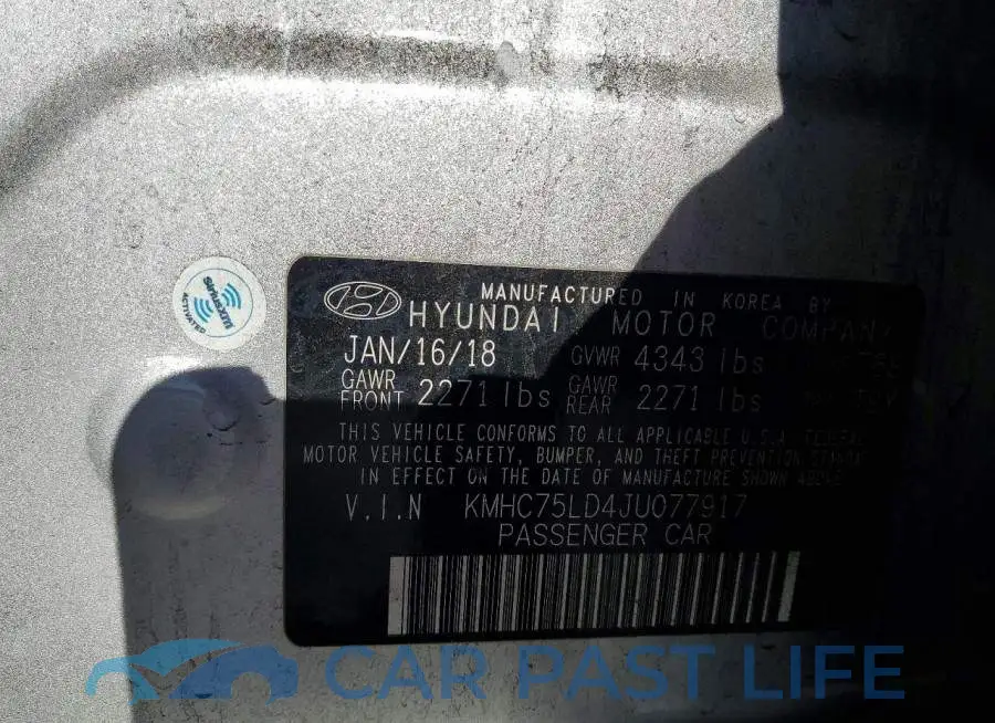 KMHC75LD4JU077917# 13