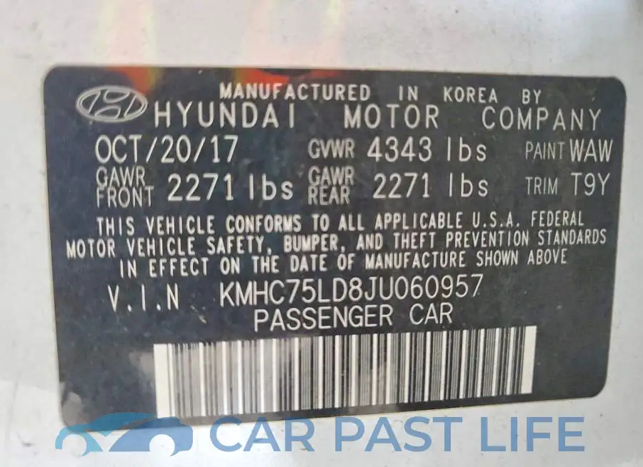 KMHC75LD8JU060957# 12
