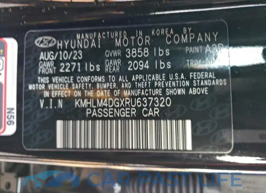 KMHLM4DGXRU637320# 13