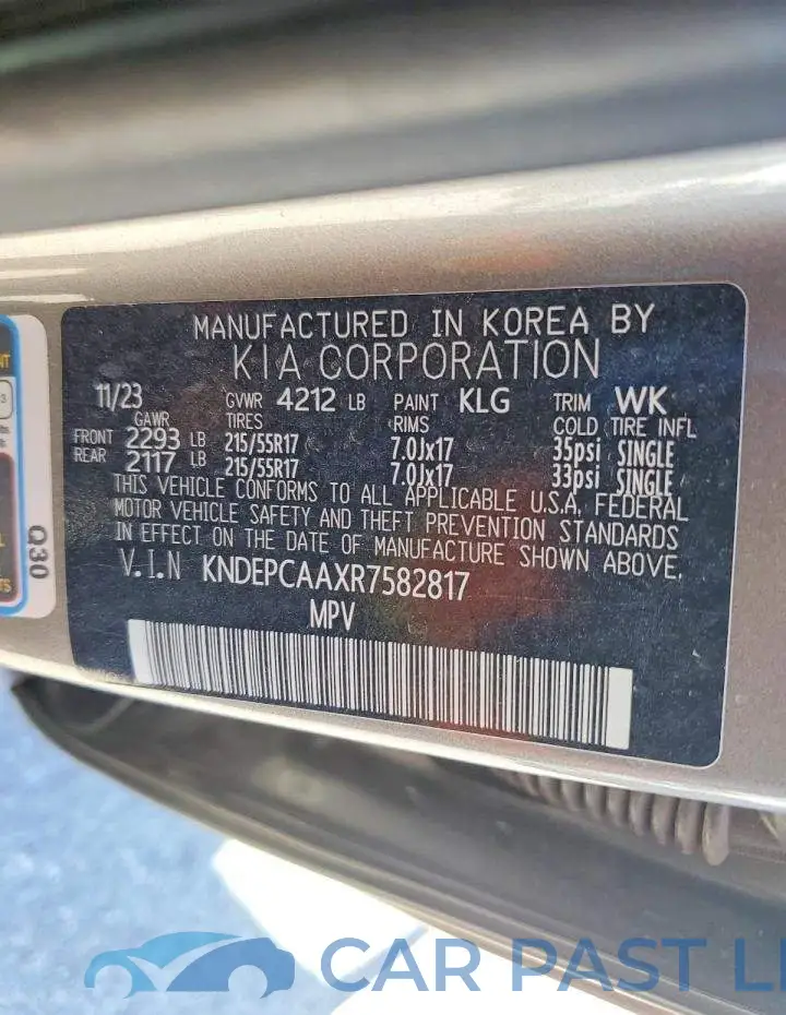 KNDEPCAAXR7582817# 12