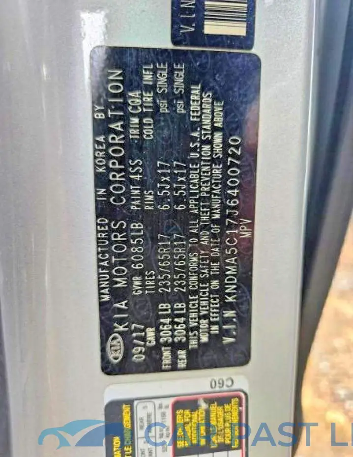 KNDMA5C17J6400720# 10