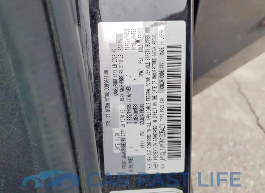 JM1GL1VM7M1605401# 13