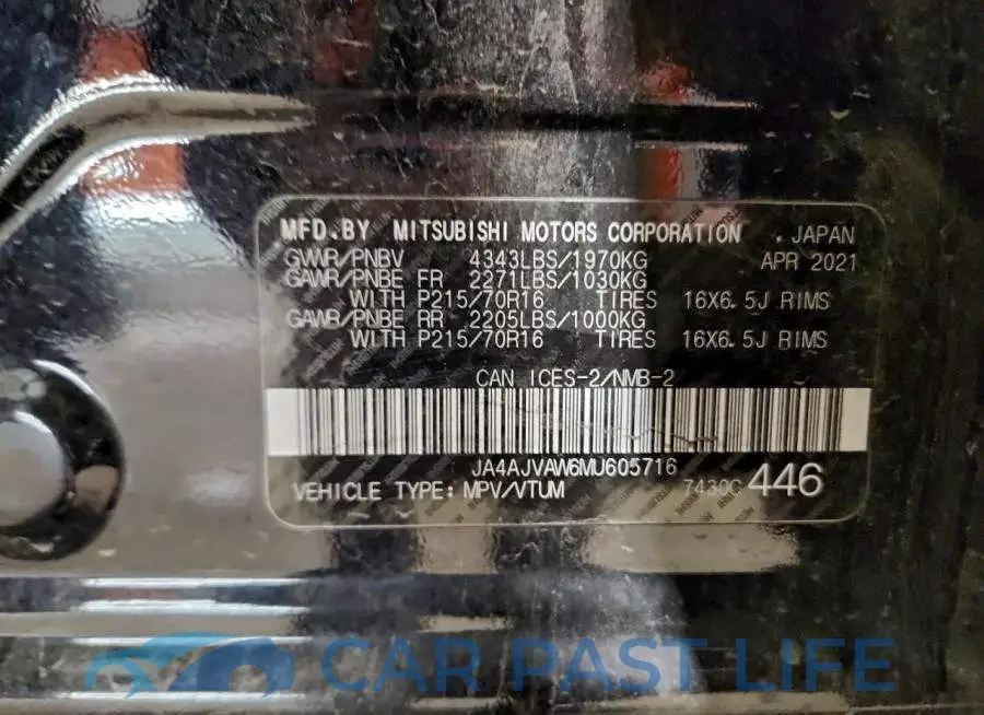 JA4AJVAW6MU605716# 14