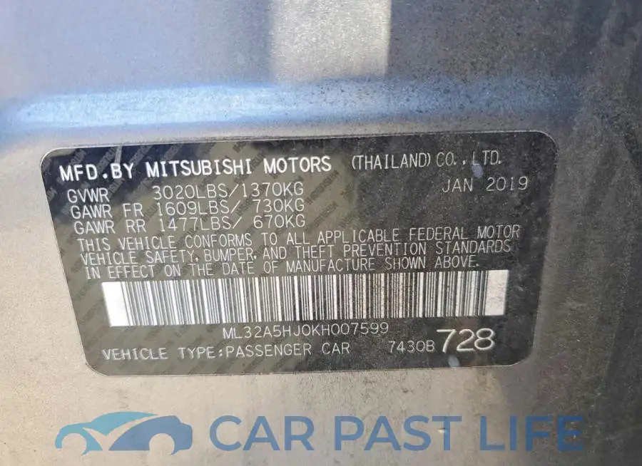 ML32A5HJ0KH007599# 12