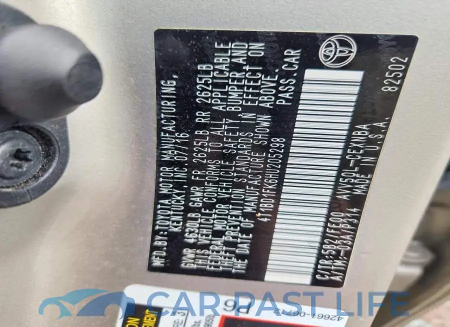 4T1BD1FK6HU205298# 12