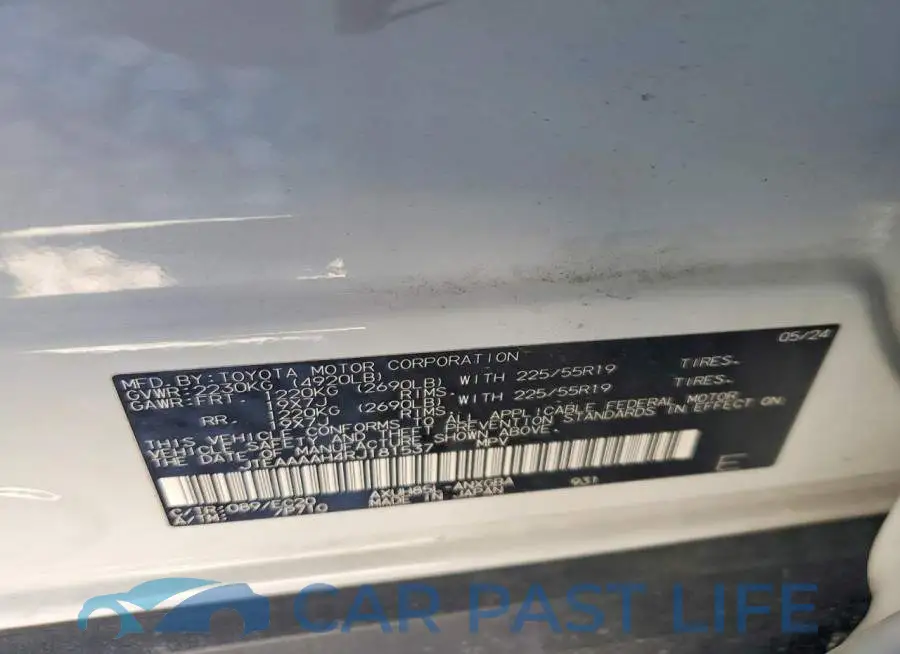 JTEAAAAH4RJ181537# 14