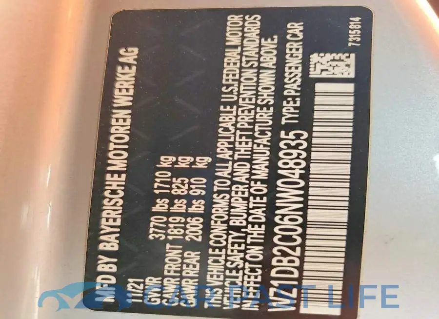 WZ1DB2C06NW048935# 13