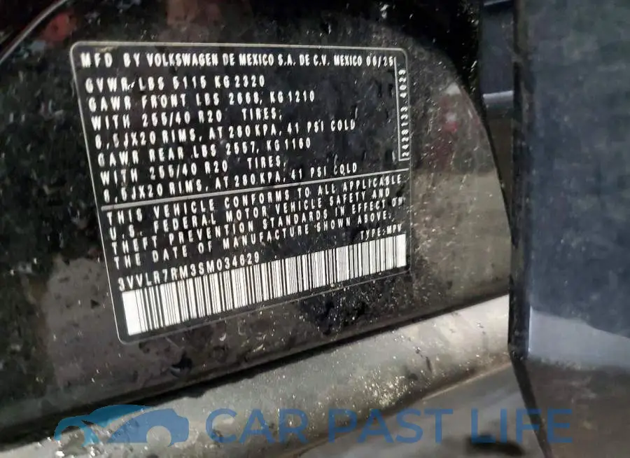 3VVLR7RM3SM034629# 14