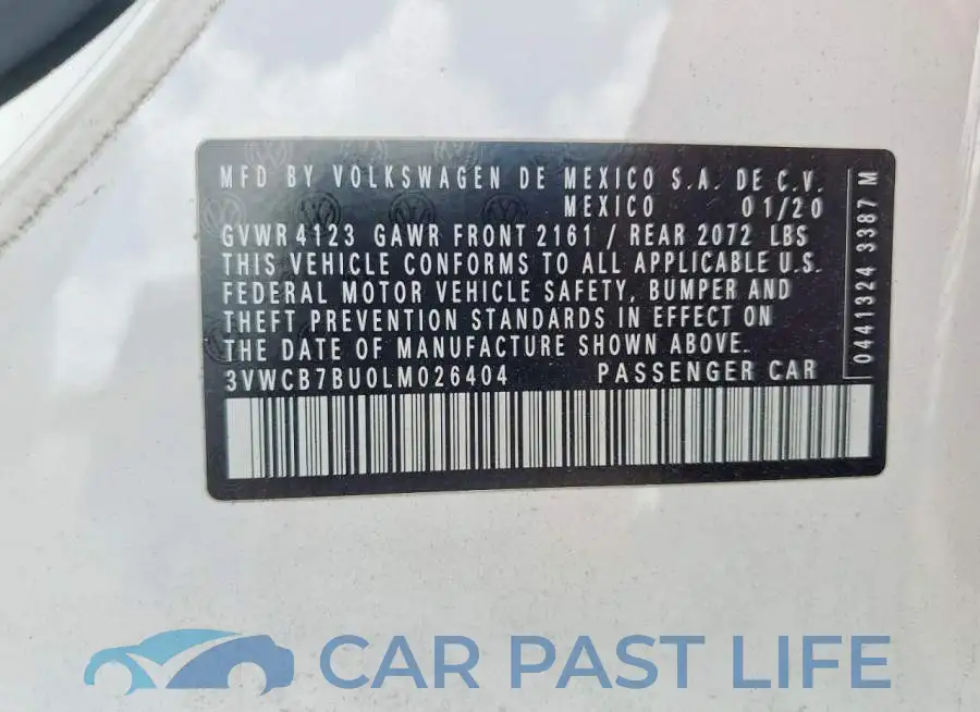 3VWCB7BU0LM026404# 12