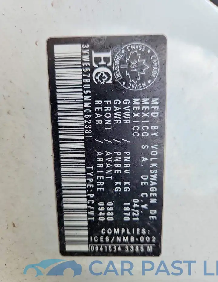 3VWE57BU5MM062381# 13