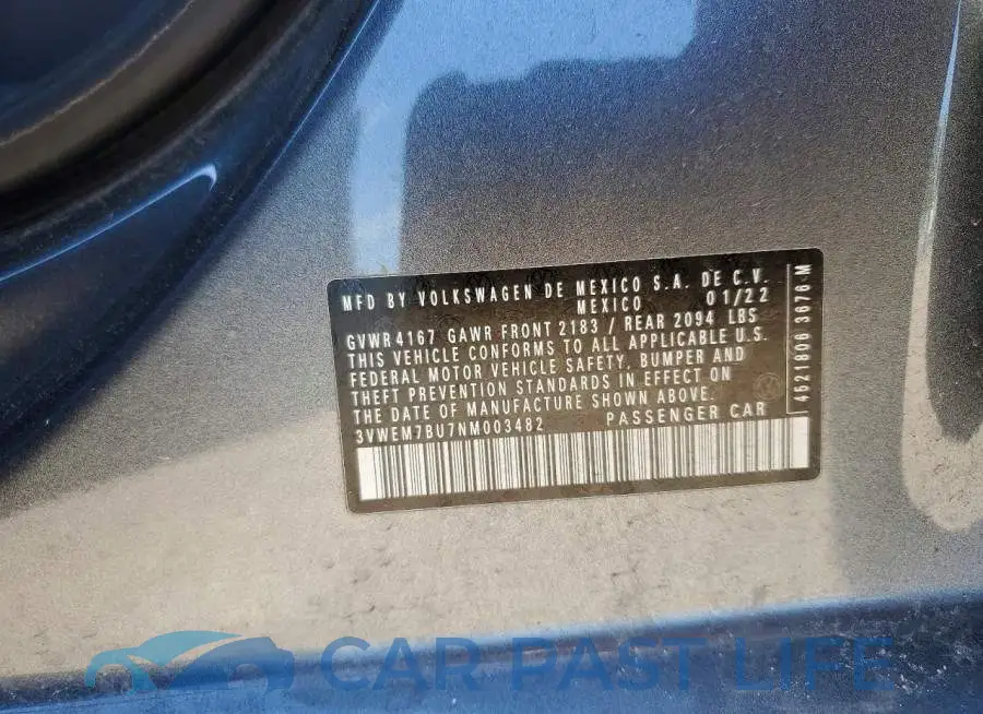 3VWEM7BU7NM003482# 12