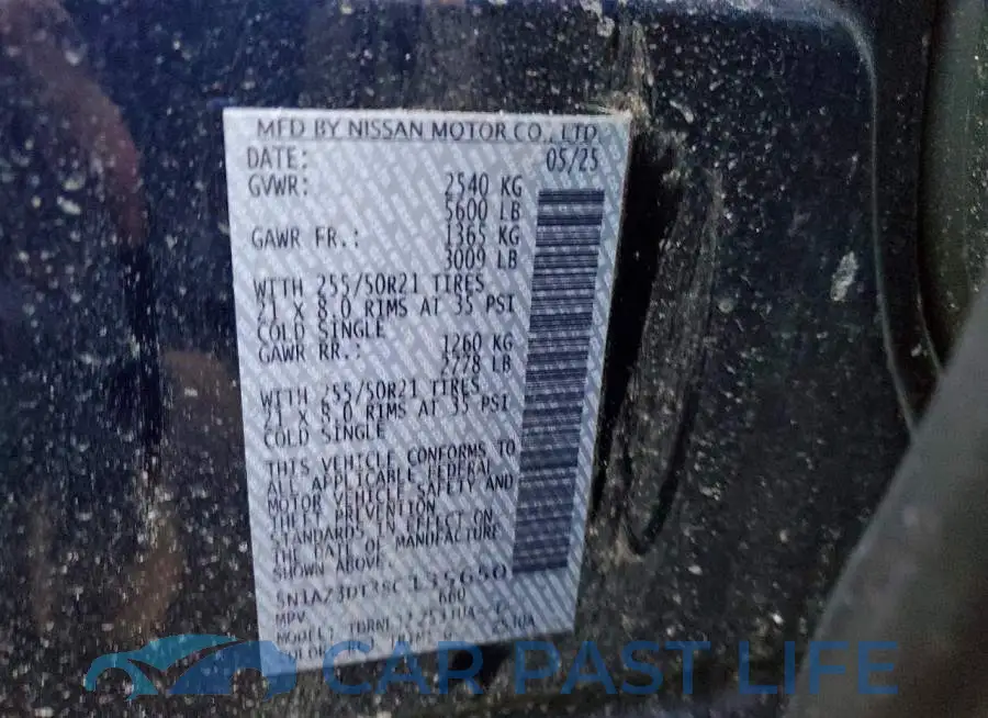 5N1AZ3DT3SC135650# 12