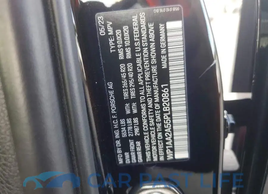WP1AA2A55PLB20861# 13