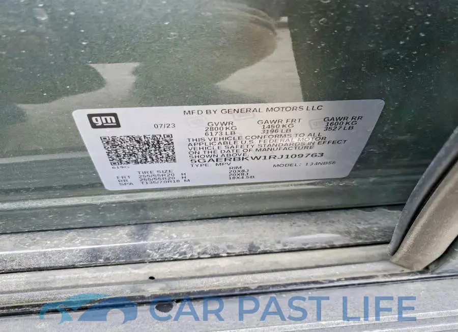 5GAERBKW1RJ109763# 13