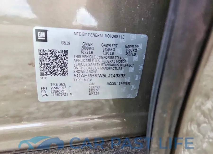 5GAERBKW5LJ149397# 13