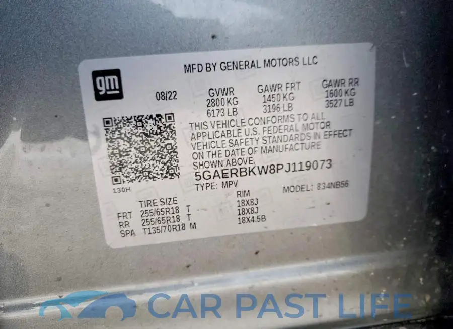 5GAERBKW8PJ119073# 13