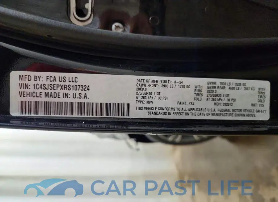 1C4SJSEPXRS107324# 14
