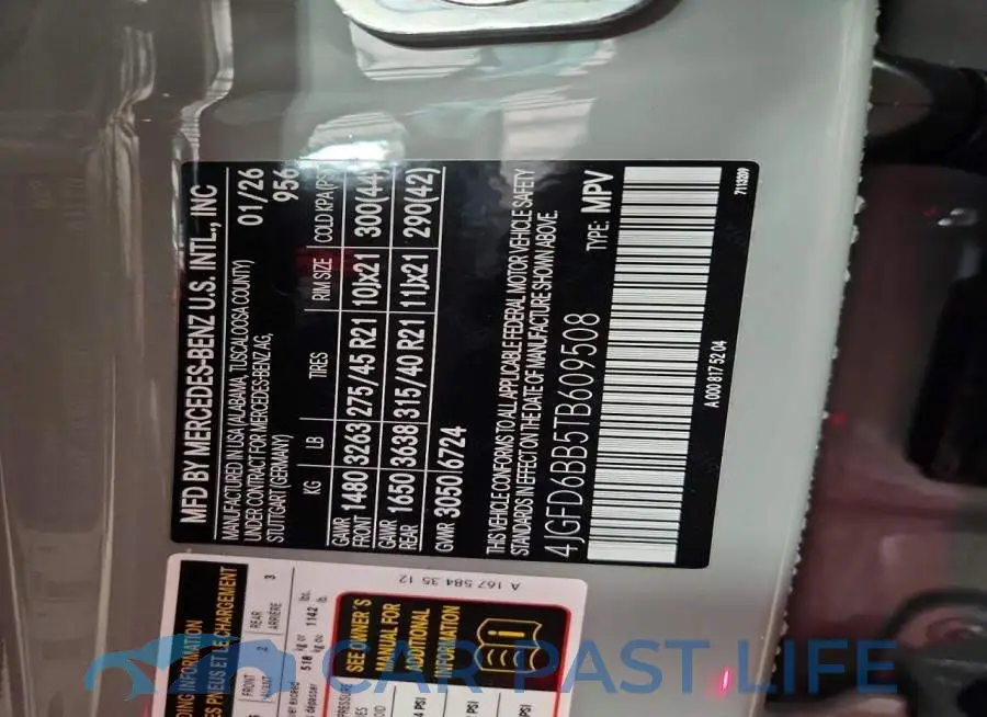4JGFD6BB5TB609508# 14