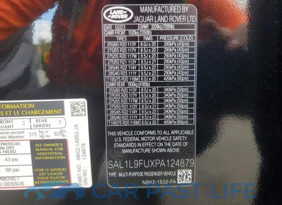 SAL1L9FUXPA124879# 13