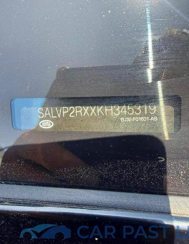 SALVP2RXXKH345319# 10