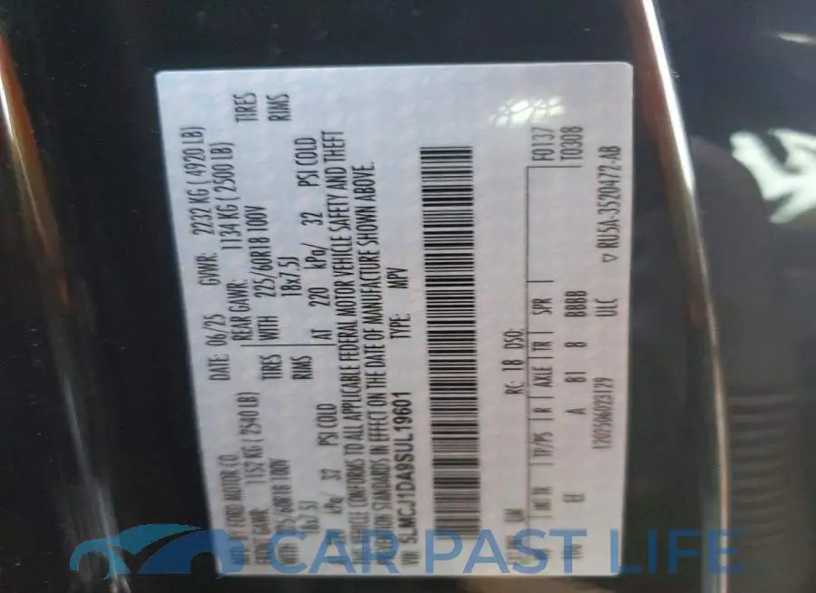 5LMCJ1DA9SUL19601# 13